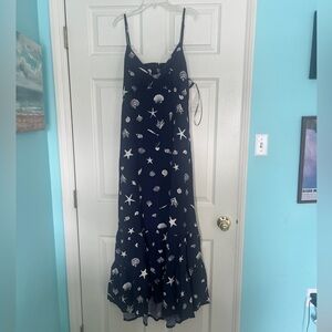 NWT A New Day Starfish/Seashells Dress / Navy / Large